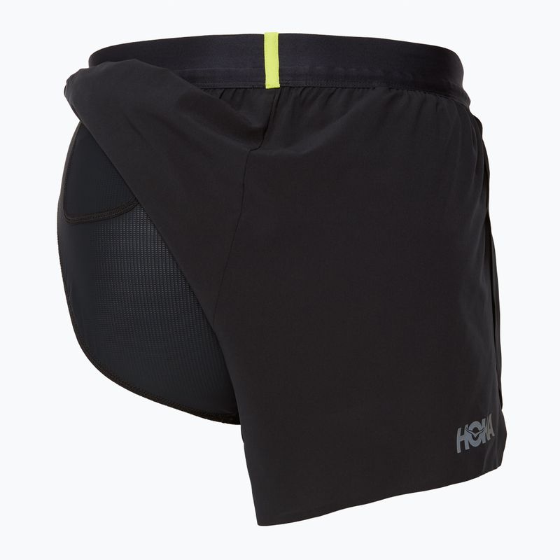 Шорти для бігу чоловічі HOKA Race Day Split black 4