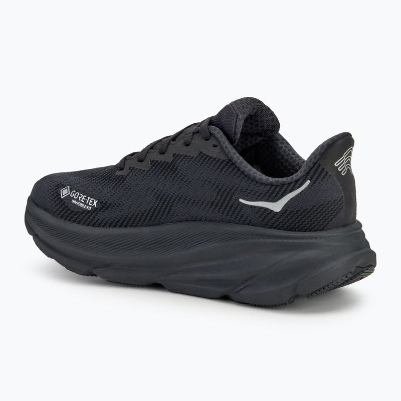 Кросівки для бігу жіночі HOKA Clifton 9 GTX black/black 3