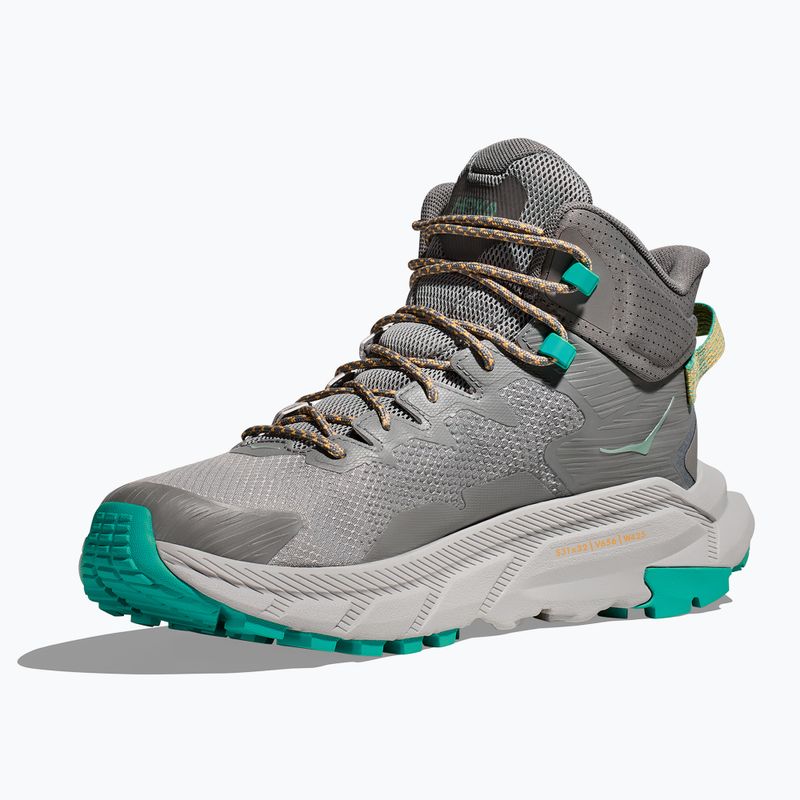 Черевики туристичні чоловічі HOKA Trail Code GTX galactic grey/electric aqua 10