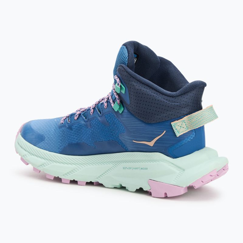 Кросівки туристичні HOKA Trail Code GTX foggy night/aqua breeze 3