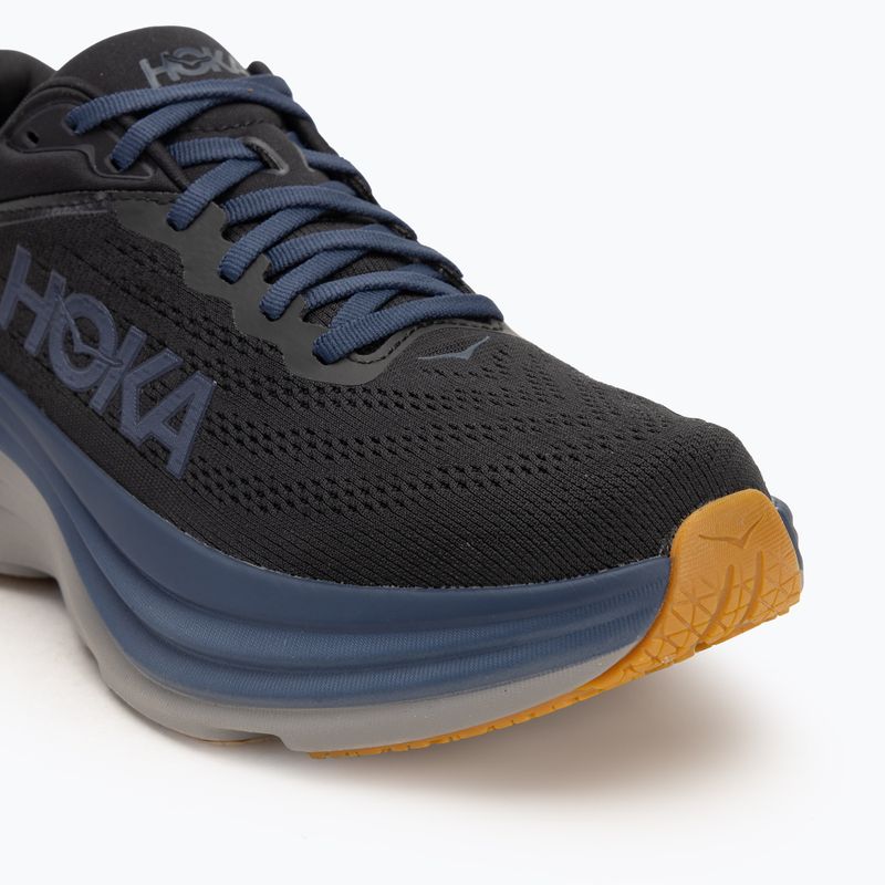 Кросівки для бігу чоловічі HOKA Bondi 8 black/ironore 7