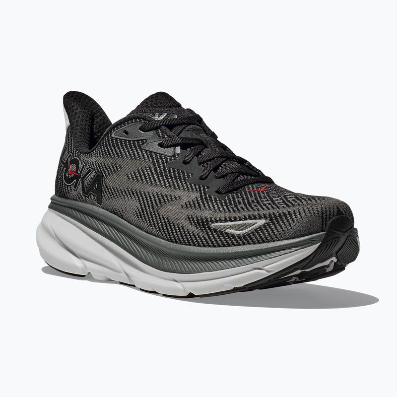 Чоловічі кросівки HOKA Clifton 9 чорні/зовнішня орбіта