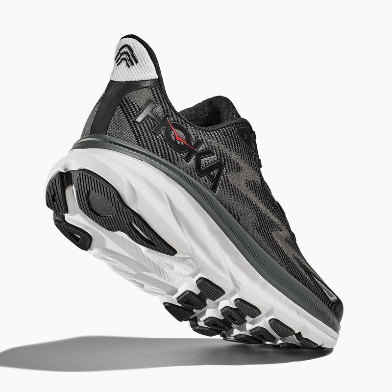 Чоловічі кросівки HOKA Clifton 9 чорні/зовнішня орбіта 5