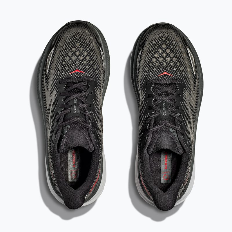 Чоловічі кросівки HOKA Clifton 9 чорні/зовнішня орбіта 8
