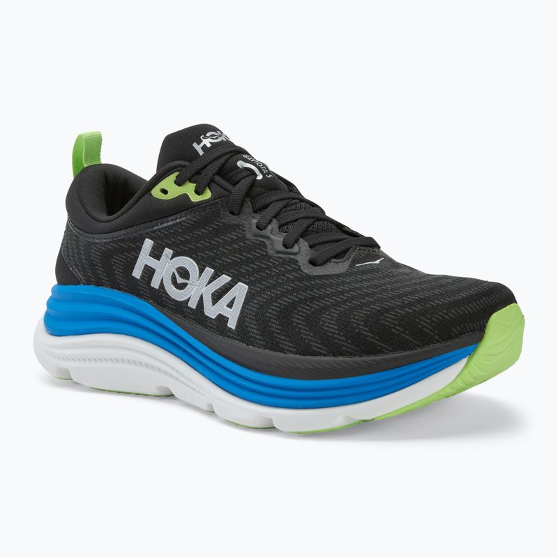 Кросівки для бігу чоловічі HOKA Gaviota 5 black/electric cobalt