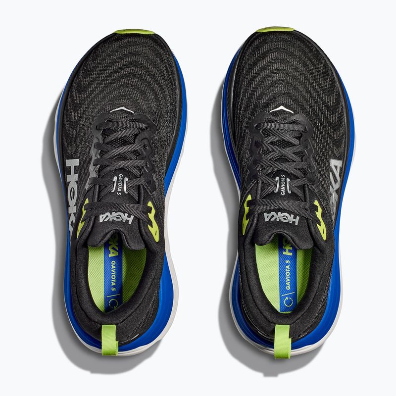 Кросівки для бігу чоловічі HOKA Gaviota 5 black/electric cobalt 15