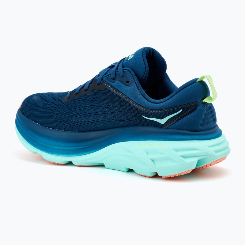 Кросівки для бігу жіночі HOKA Bondi 8 midnight/seafoam 3