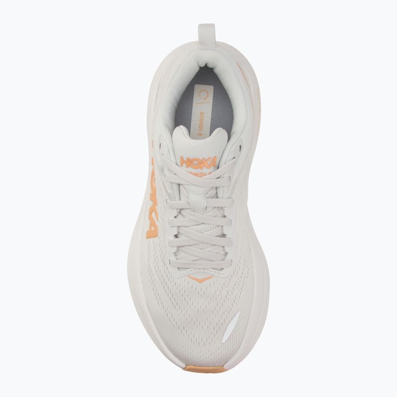 Кросівки для бігу жіночі HOKA Bondi 8 white/cantaloupe 5