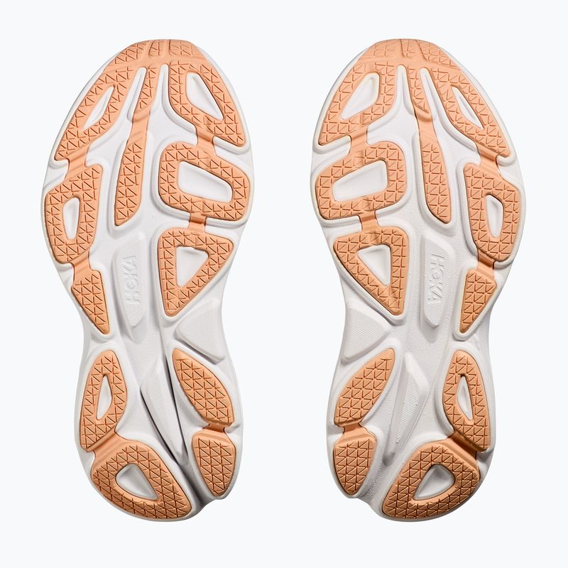 Кросівки для бігу жіночі HOKA Bondi 8 white/cantaloupe 3