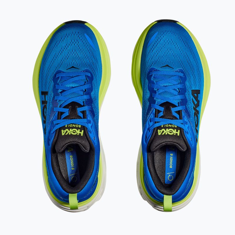 Кросівки для бігу чоловічі HOKA Bondi 8 Wide electric cobalt/lettuce 7