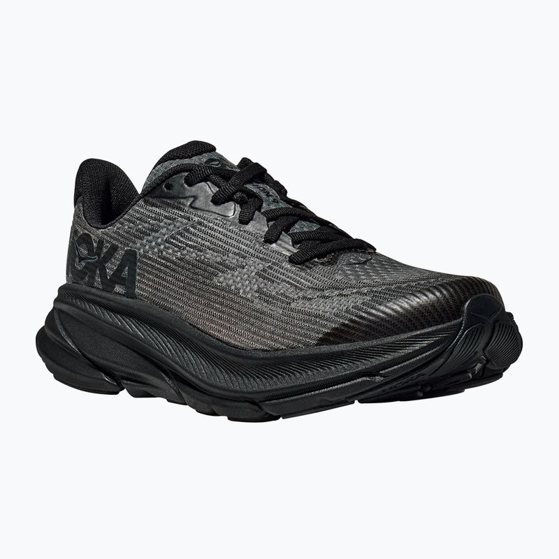 Кросівки для бігу дитячі HOKA Clifton 9 black/carbon black 8