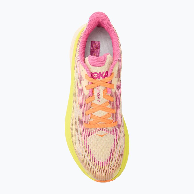 Кросівки для бігу дитячі HOKA Clifton 9 fuchsia/vanilla 5