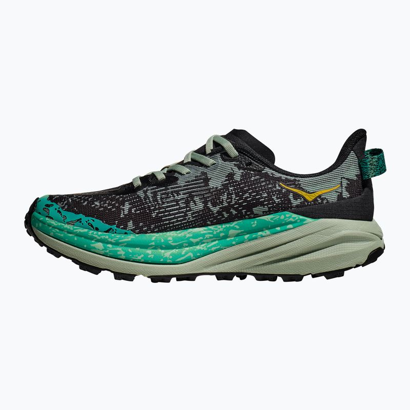 Кросівки для бігу жіночі HOKA Speedgoat 6 black/aloe vera 8