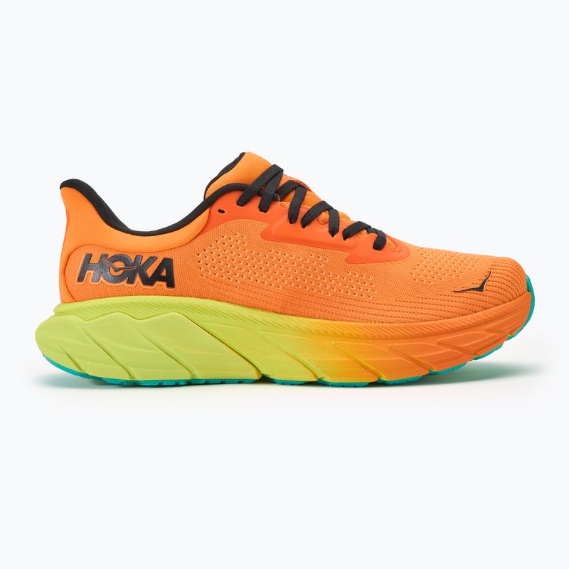 Кросівки для бігу чоловічі HOKA Arahi 7 electric tangerine/black 2