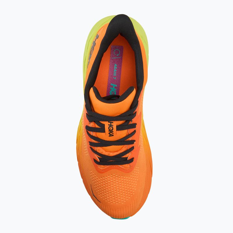 Кросівки для бігу чоловічі HOKA Arahi 7 electric tangerine/black 5