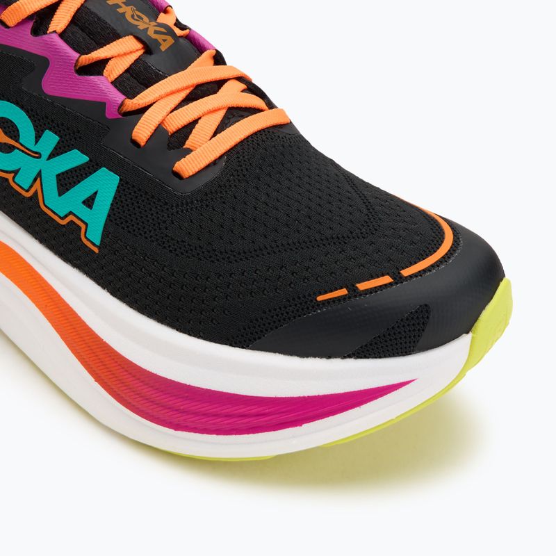 Кросівки для бігу чоловічі HOKA Skyward X black/electric aqua 7