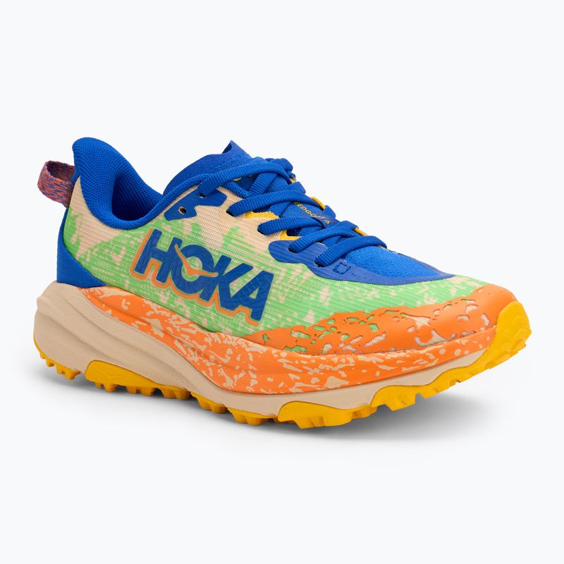 Кросівки для бігу дитячі HOKA Speedgoat 6 ultramarine/electric lime