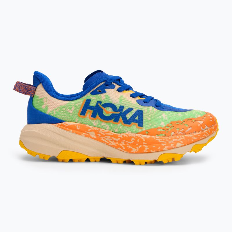 Кросівки для бігу дитячі HOKA Speedgoat 6 ultramarine/electric lime 2