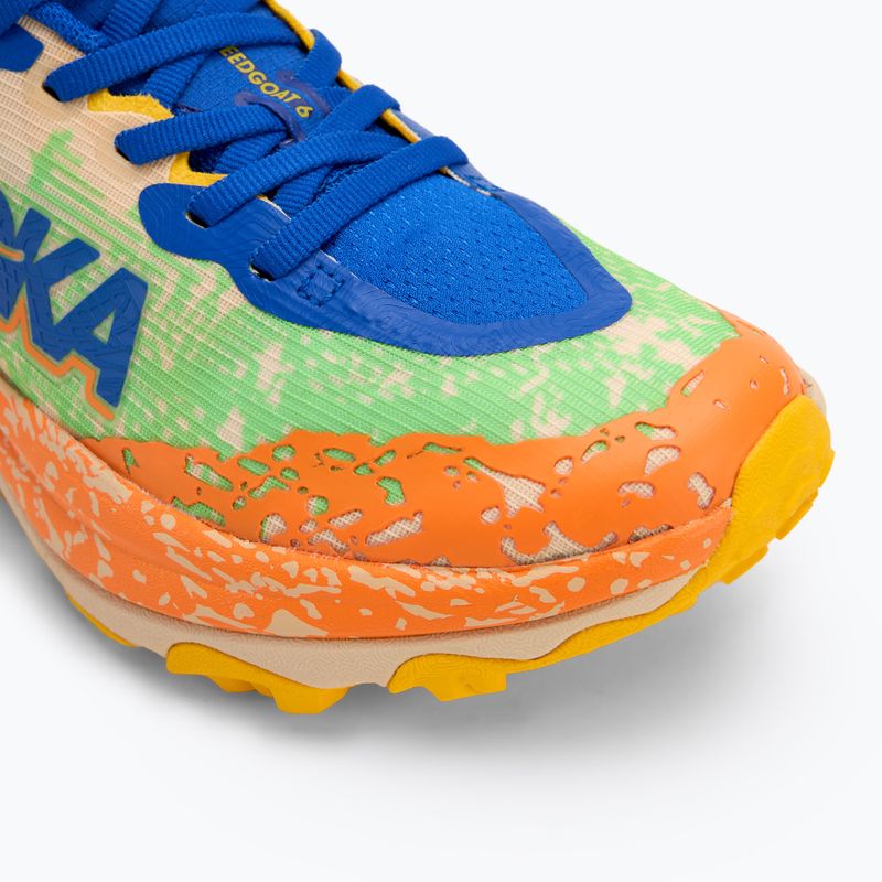 Кросівки для бігу дитячі HOKA Speedgoat 6 ultramarine/electric lime 7