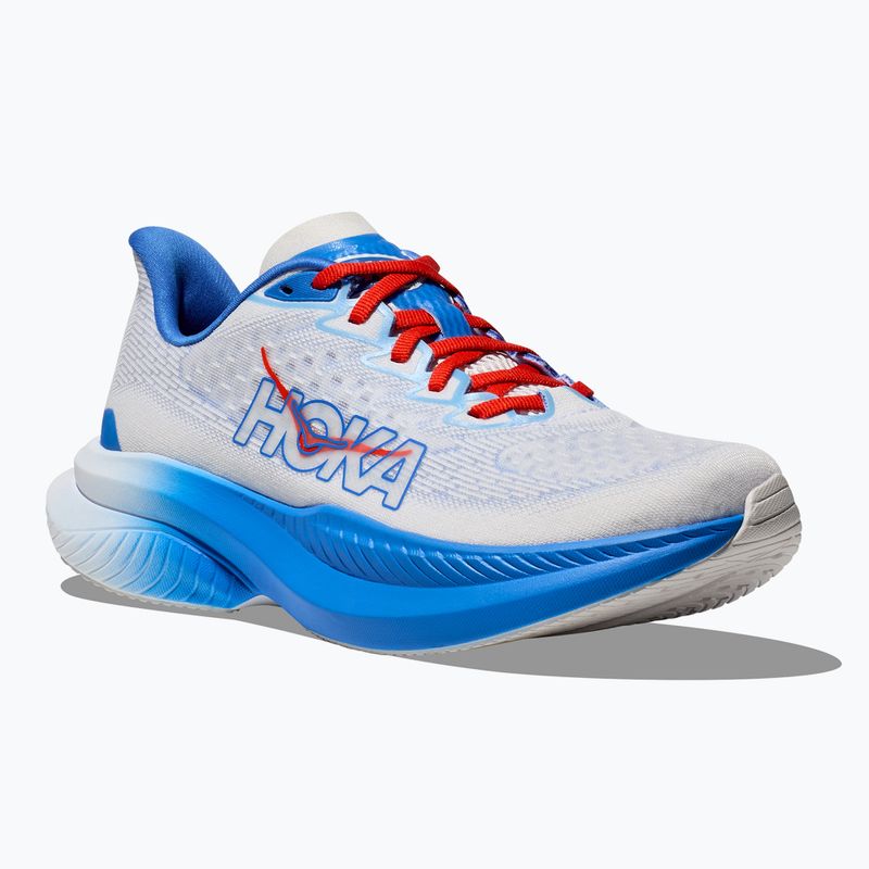 Кросівки для бігу чоловічі HOKA Mach 6 white/virtual blue 8