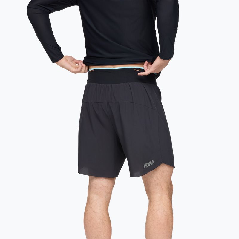 Шорти для бігу чоловічі HOKA Skyglide black 2