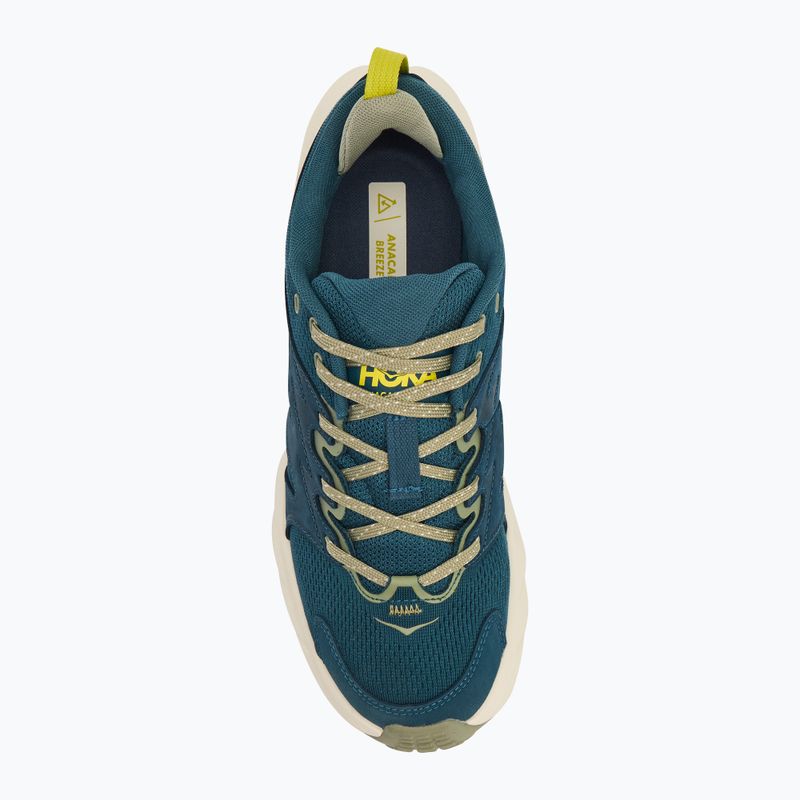 Чоловічі туристичні черевики HOKA Anacapa Breeze Low сині сутінки/вівсяне молоко 5