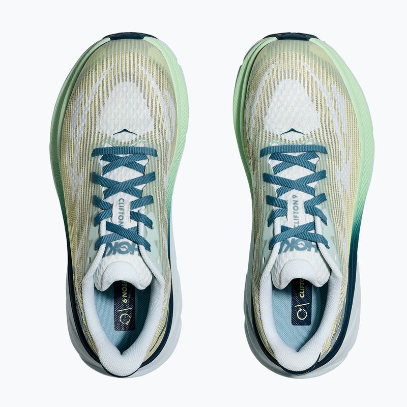Дитячі бігові кросівки HOKA Clifton 9 крапля/блакитні сутінки 8
