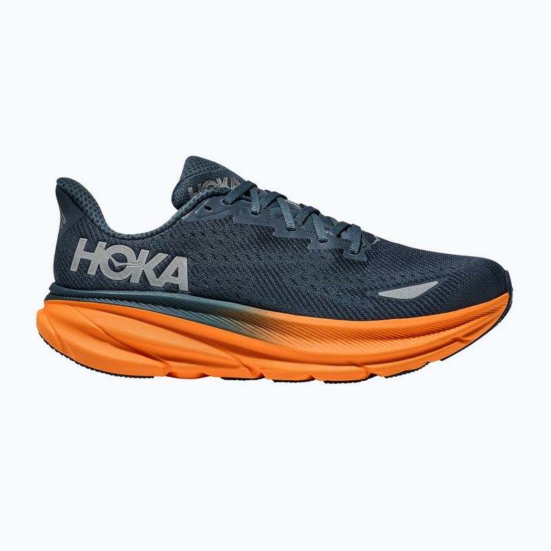 Чоловічі бігові кросівки HOKA 9 GTX штормове небо/помаранчева цедра 2