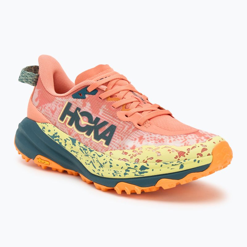 Жіночі бігові кросівки HOKA Speedgoat 6 польовий шпат/блакитні сутінки