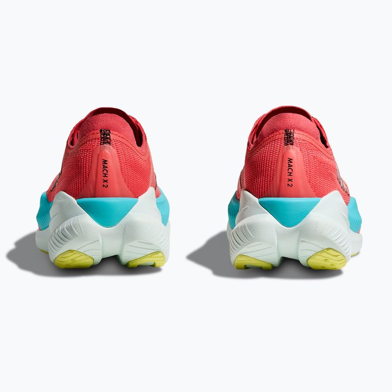 Жіночі бігові кросівки HOKA Mach X 2 грейпфрут/електричний корал 13