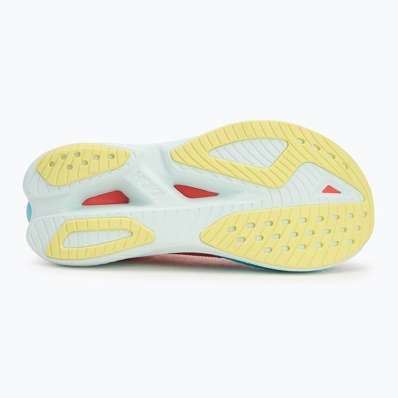 Жіночі бігові кросівки HOKA Mach X 2 грейпфрут/електричний корал 5