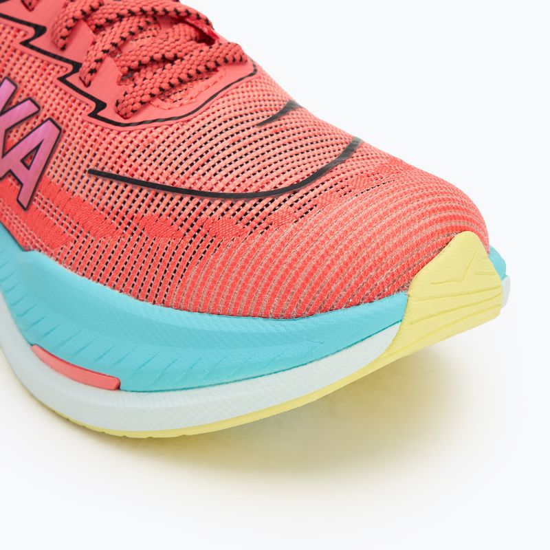 Жіночі бігові кросівки HOKA Mach X 2 грейпфрут/електричний корал 8