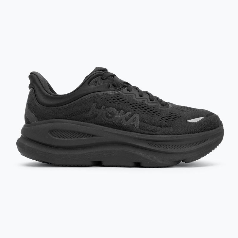 Чоловічі бігові кросівки HOKA Bondi 9 Wide чорний/чорний 2