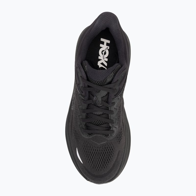 Чоловічі бігові кросівки HOKA Bondi 9 Wide чорний/чорний 5