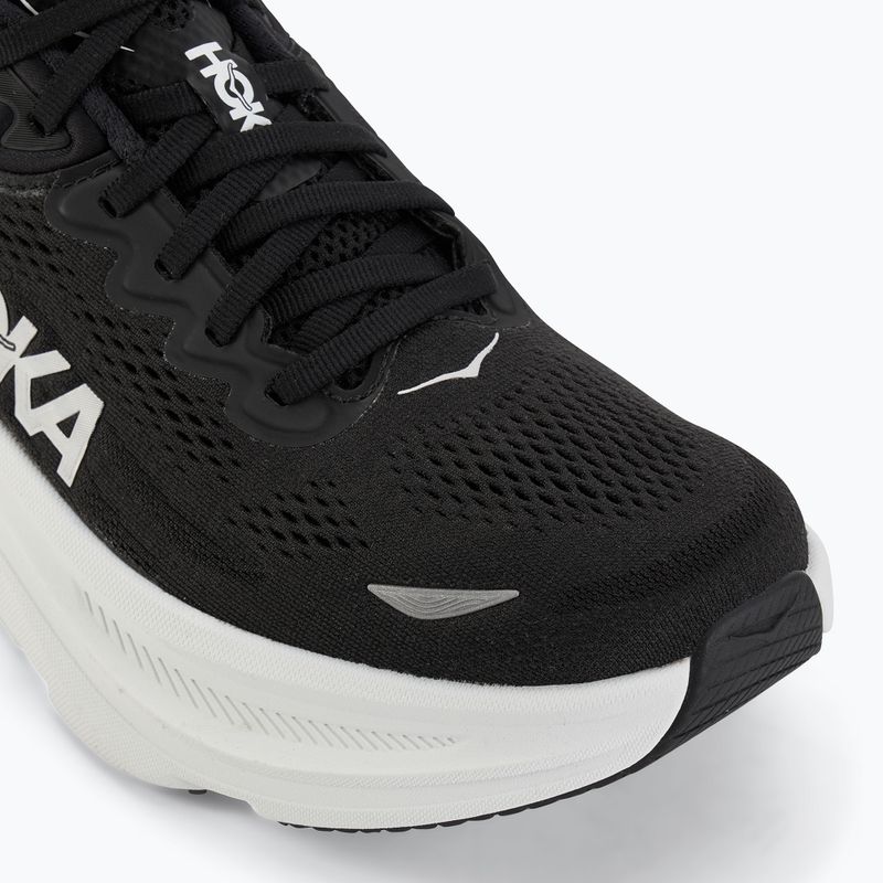 Чоловічі бігові кросівки HOKA Bondi 9 Wide чорний/білий 7