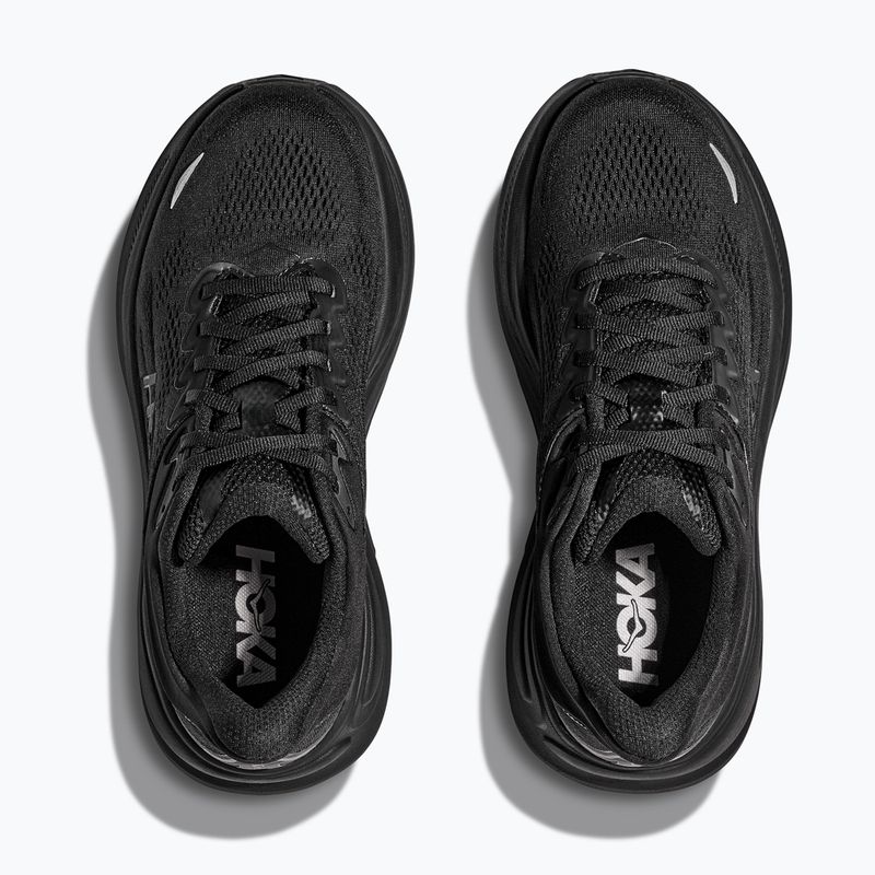 Кросівки для бігу жіночі HOKA Bondi 9 Wide black/black 8