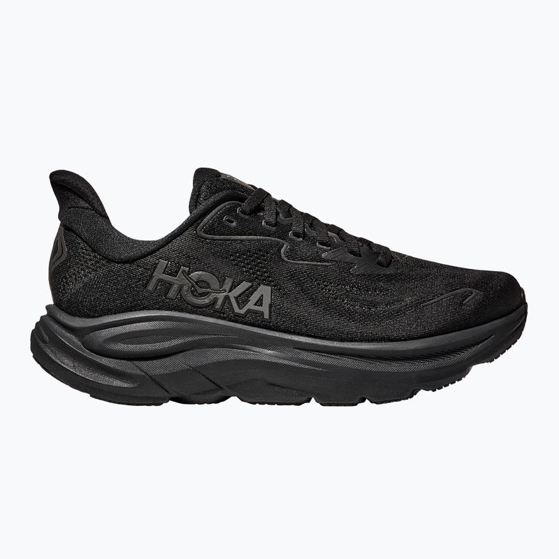 Кросівки для бігу чоловічі HOKA Clifton 10 Wide black/black 2