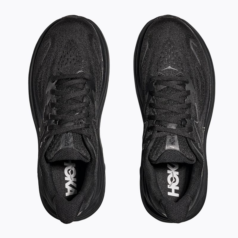 Кросівки для бігу чоловічі HOKA Clifton 10 Wide black/black 6