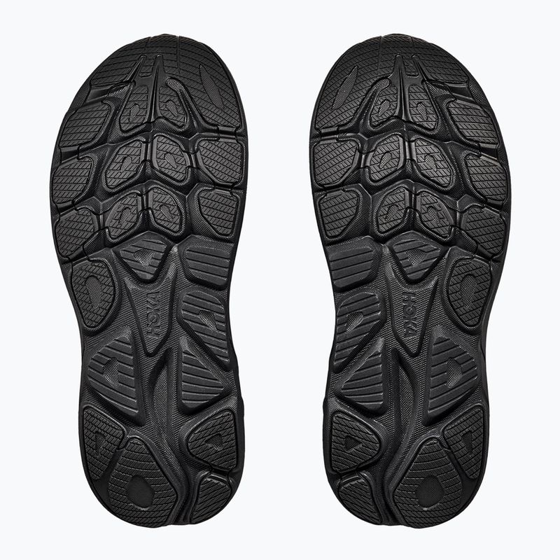 Кросівки для бігу чоловічі HOKA Clifton 10 Wide black/black 7