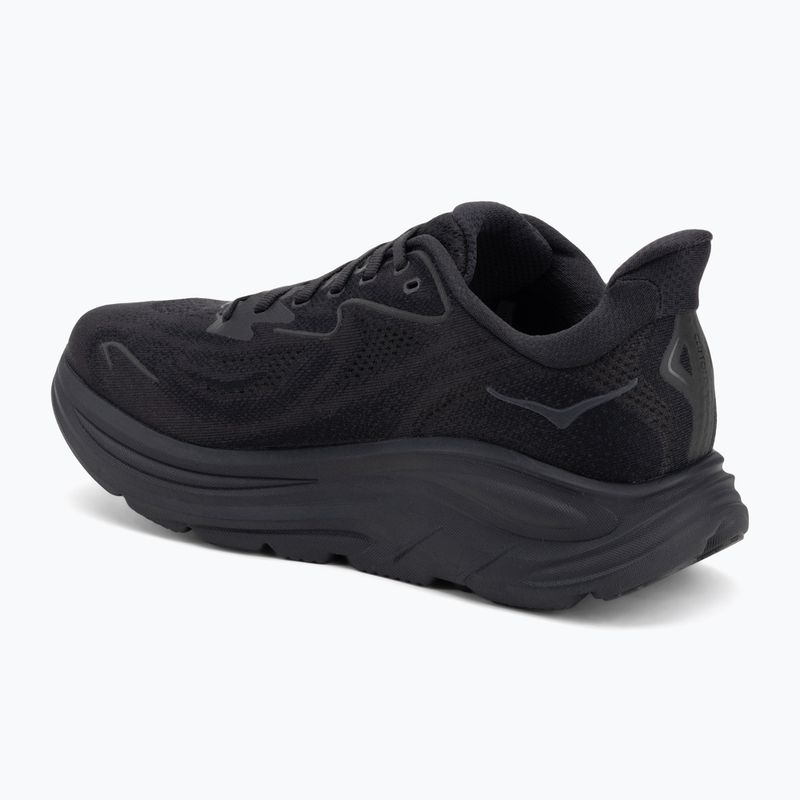 Кросівки для бігу чоловічі HOKA Clifton 10 Wide black/black 3
