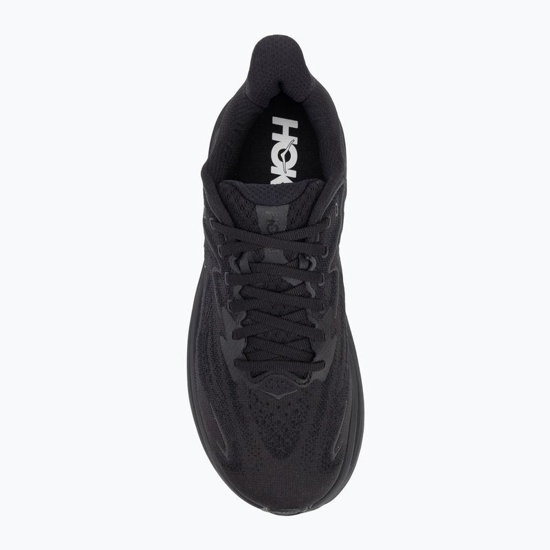 Кросівки для бігу чоловічі HOKA Clifton 10 Wide black/black 5