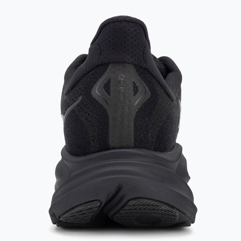 Кросівки для бігу чоловічі HOKA Clifton 10 Wide black/black 6