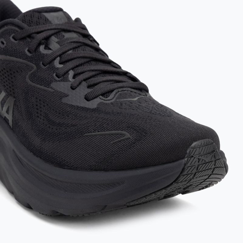 Кросівки для бігу чоловічі HOKA Clifton 10 Wide black/black 7