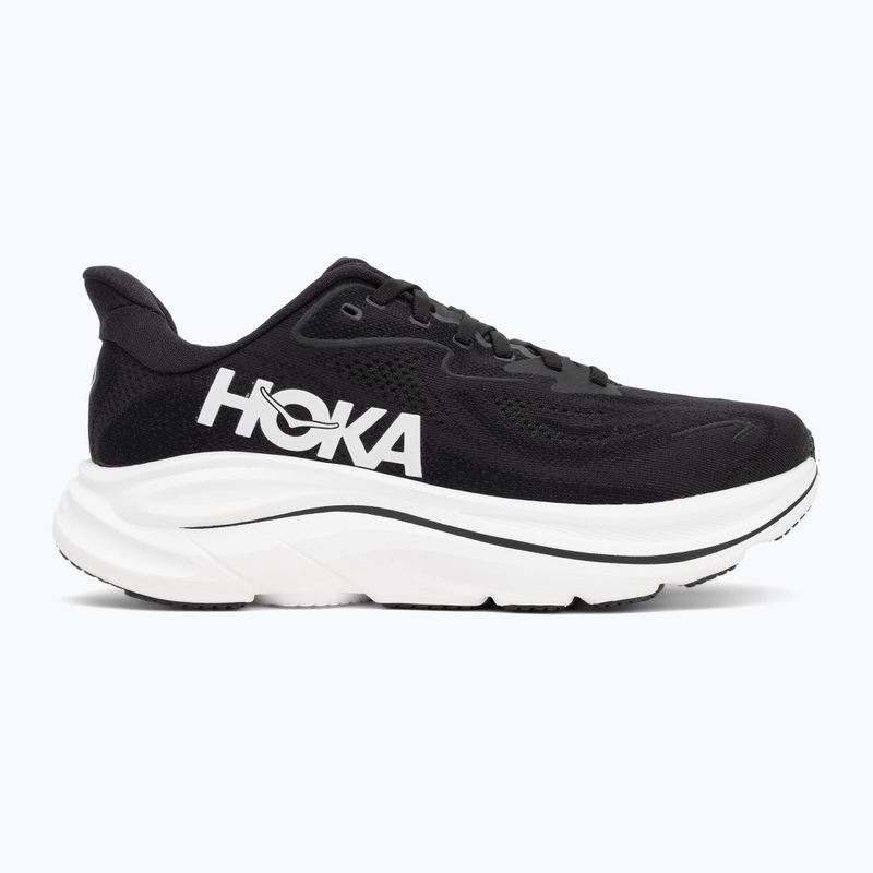 Кросівки для бігу чоловічі HOKA Clifton 10 Wide black/white 2