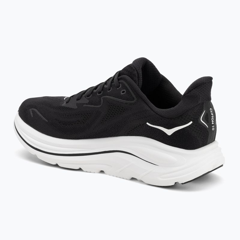 Кросівки для бігу жіночі HOKA Clifton 10 Wide black/white 3