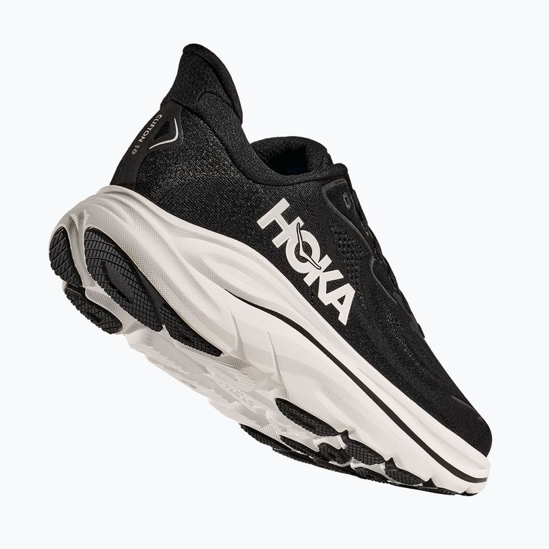 Кросівки для бігу жіночі HOKA Clifton 10 Wide black/white 4