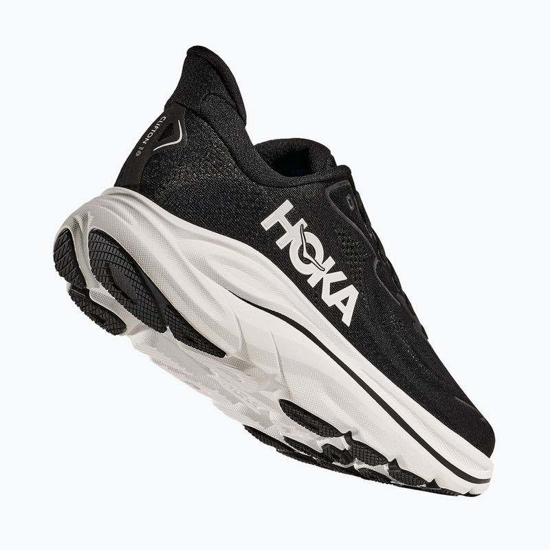 Кросівки для бігу жіночі HOKA Clifton 10 Wide black/white 3