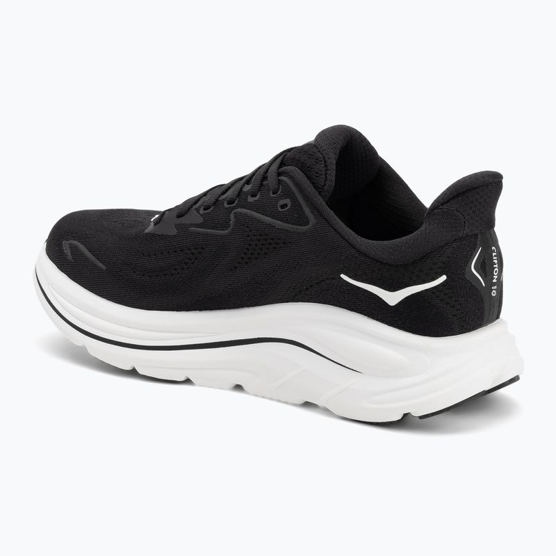 Кросівки для бігу жіночі HOKA Clifton 10 Wide black/white 3