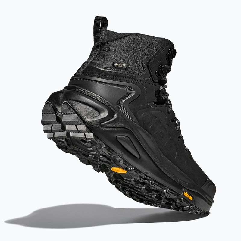 Чоловічі туристичні черевики HOKA Kaha 3 GTX чорний/чорний 5