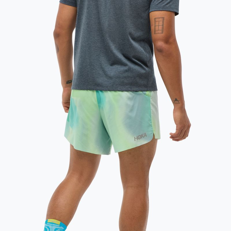 Чоловічі шорти для бігу HOKA Glide With Short 5" терпкий яблучний туман 3
